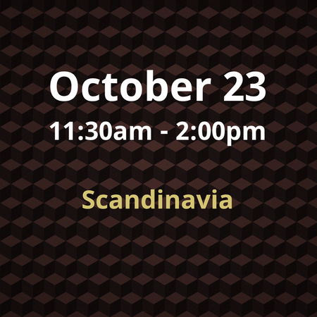 Oct 23 - 11:30am - 2:00pm - Student Showcase Buffet