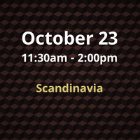 Oct 23 - 11:30am - 2:00pm - Student Showcase Buffet